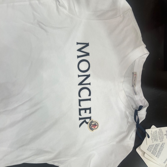 MONCLER White T-Shirt, Size XS - Picture 3 of 3